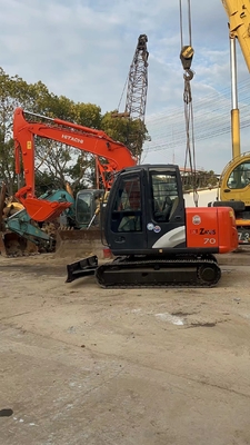 Excavateur à chenille japonais d'origine Hitachi zx70 avec moteur EPA et conception de chenille
