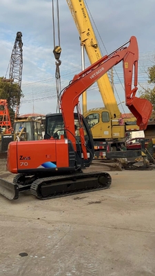 Excavateur à chenille japonais d'origine Hitachi zx70 avec moteur EPA et conception de chenille