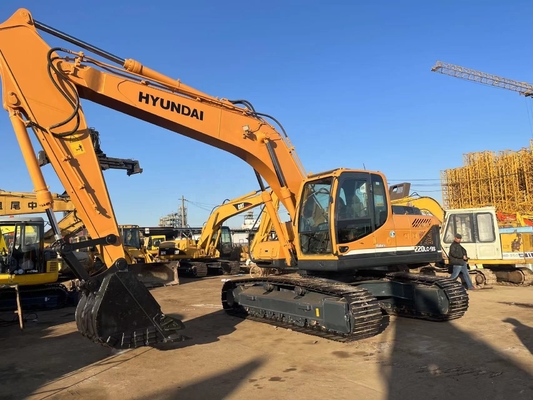 Travaux de construction utilisés Hyundai 220LC-9S Excavator avec moteur original de la Corée