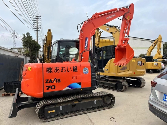 7T Mini Digger Hitachi zx70 Crawler Mini Excavatrice avec moteur EPA