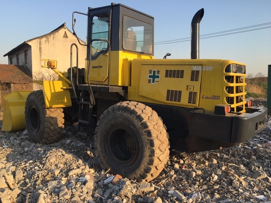 Chargeuse à roues de 20 tonnes utilisée de Komatsu WA320 avec moteur original et pompe hydraulique Liyuan
