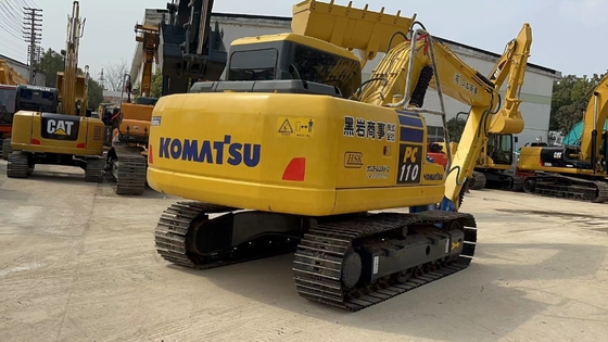 Utilisé Komatsu PC110-7 Excavateur équipement de construction abordable et durable