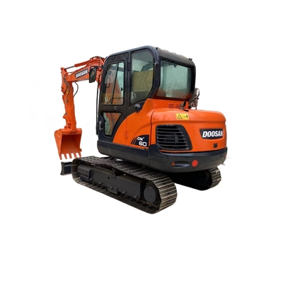 Équipement de construction lourde Doosan DX60 Excavateur d'occasion avec cylindre hydraulique