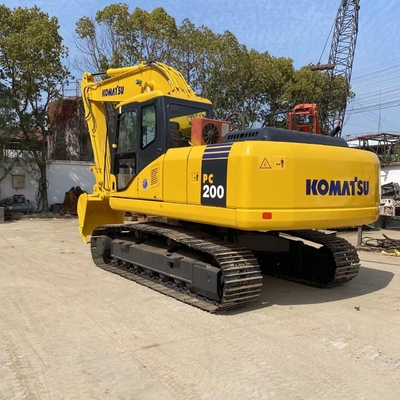 Excavateur commercial Komatsu PC200 Excavateur d'occasion à rampe de 20 tonnes avec moteur japonais d'origine