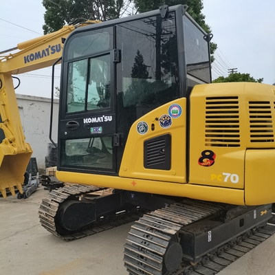 Excellent état utilisé Komatsu PC70 excavateur 7TON Excavateur à rouleaux à prix abordable