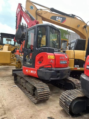 Excavateur d'occasion Kubota KX163-5 avec cylindre hydraulique Liyuan et temps de travail réduit