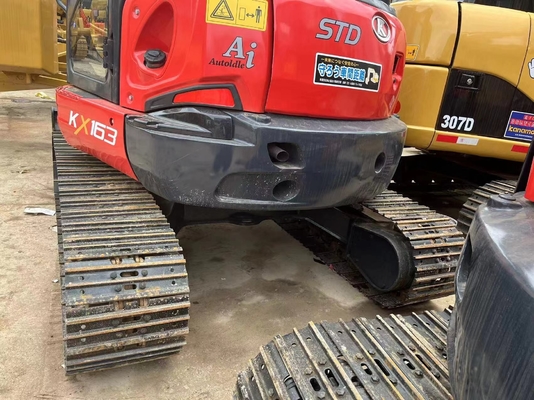 Excavateur d'occasion Kubota KX163-5 avec cylindre hydraulique Liyuan et temps de travail réduit