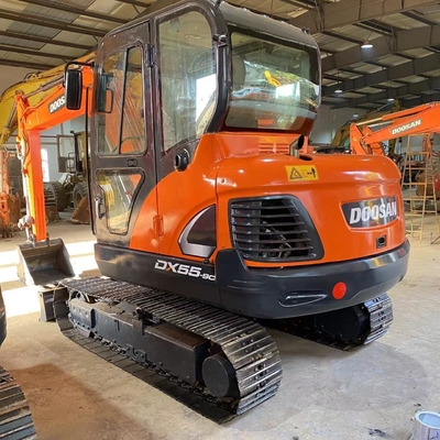 2022 Doosan DX55-9C Excavateur hydraulique d'occasion avec soupape hydraulique originale