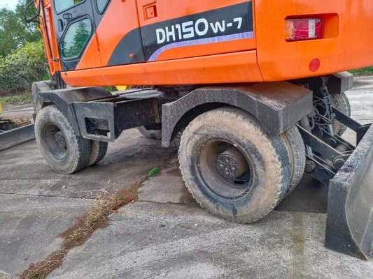 Excavateur à tracteur d'occasion Doosan DH150W-7 à haut rendement avec moteur japonais