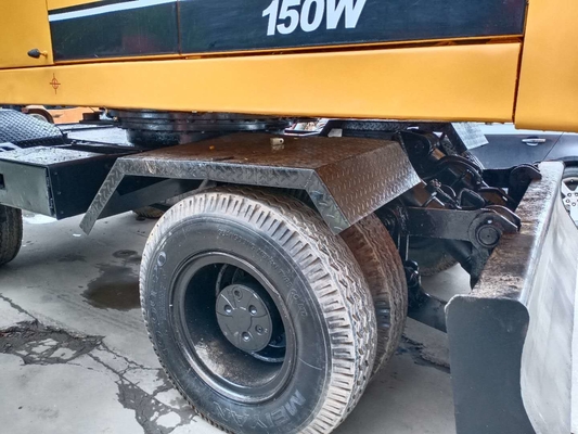 150W Excavateur à roues Hyundai d'occasion Bien entretenu d'occasion 15 tonnes d'équipement lourd