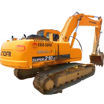 Excavateur Hyundai 210-5 de 20 tonnes Excavateur à rouleaux d'occasion avec moteur Hyundai