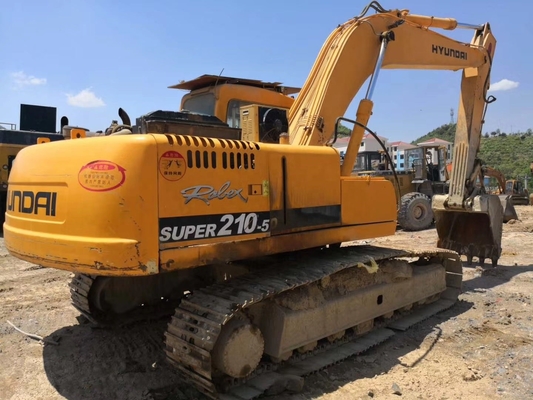 Excavateur Hyundai 210-5 de 20 tonnes Excavateur à rouleaux d'occasion avec moteur Hyundai