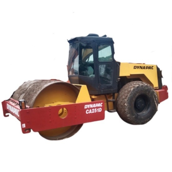 Roulant à tambour unique Dynapac CA251D, Suède d'origine, utilisé pour les machines de construction routière