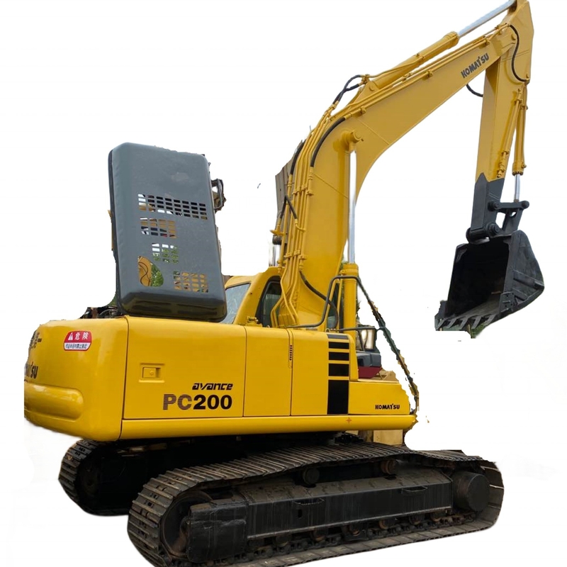 Excavatrice PC200 utilisée avec cylindre hydraulique Liyuan et pompe en bon état