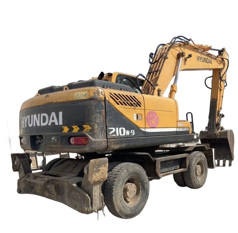 0-2000 Heures de travail Excavateur Hyundai 210W-9 utilisé avec moteur EPA et peinture originale