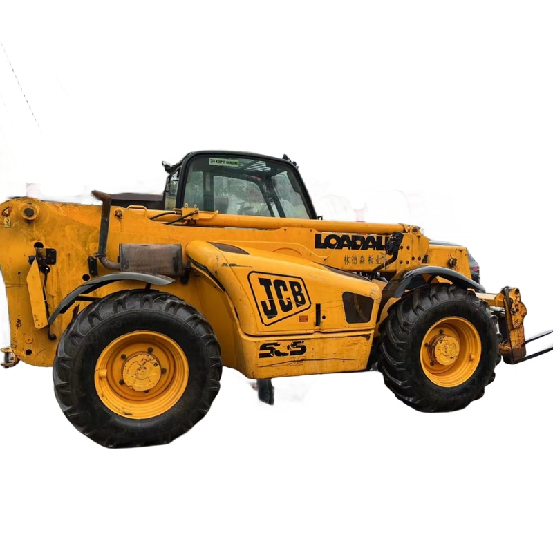 JCB 505 élévateur à fourche d'occasion avec roue mobile et autre capacité de seau