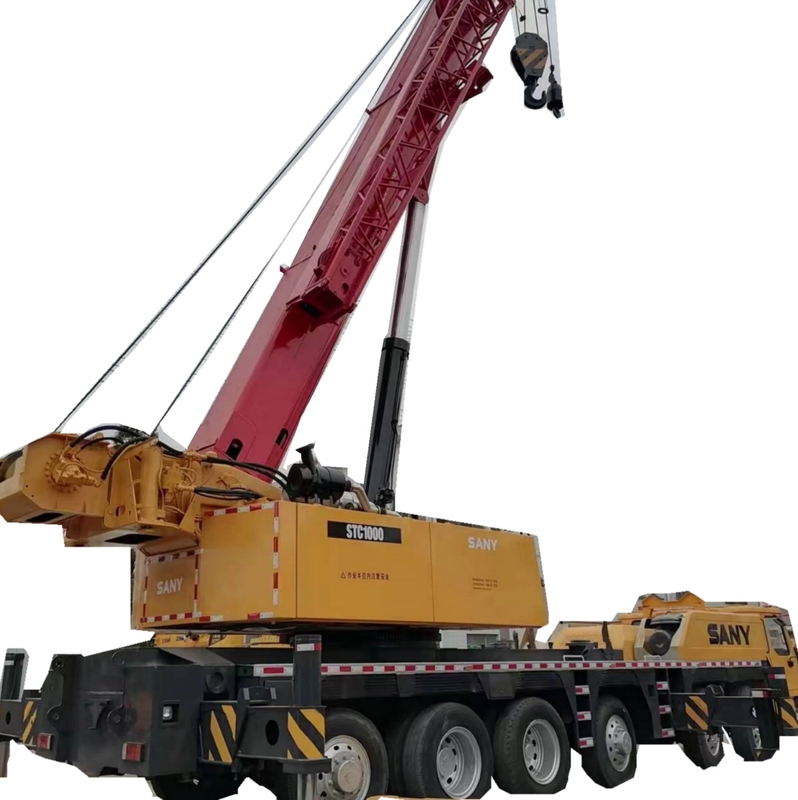 Crane à rampe SANY STC1000 de 100 tonnes avec peinture originale et moteur EPA en bon état