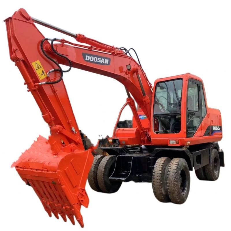 Doosan DH150W-7 15 tonnes de creuseuse utilisée avec moteur HINO en excellent état