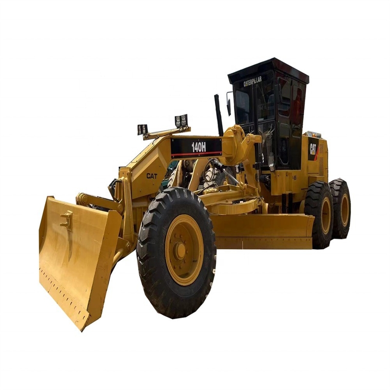 Japon Original Caterpillar 140H Motor Grader utilisé pour la construction de petites heures de travail