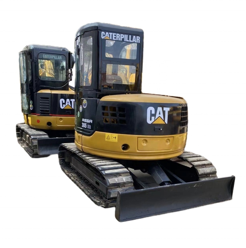 Excavatrice miniature CAT305 utilisée avec poids de fonctionnement de 0,8 TON et système hydraulique