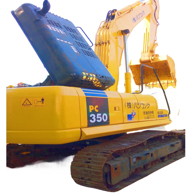 Excavatrice utilisée PC350 de Komatsu Japon Peinture d'origine 35 tonnes Excavatrice à rampe Komatsu