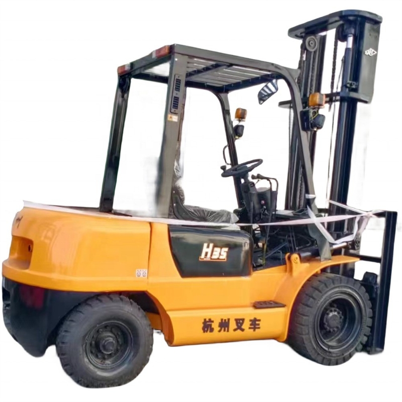 Moteur original Hangcha H35 3,5 Tonnes avec pince à briques Camion élévateur utilisé Poids 3000 KG Fabriqué