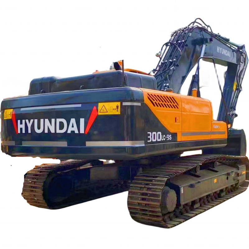 Corée Excavateur d'occasion Hyundai 300LC-9S Peinture originale entièrement hydraulique Excavateur à rampe