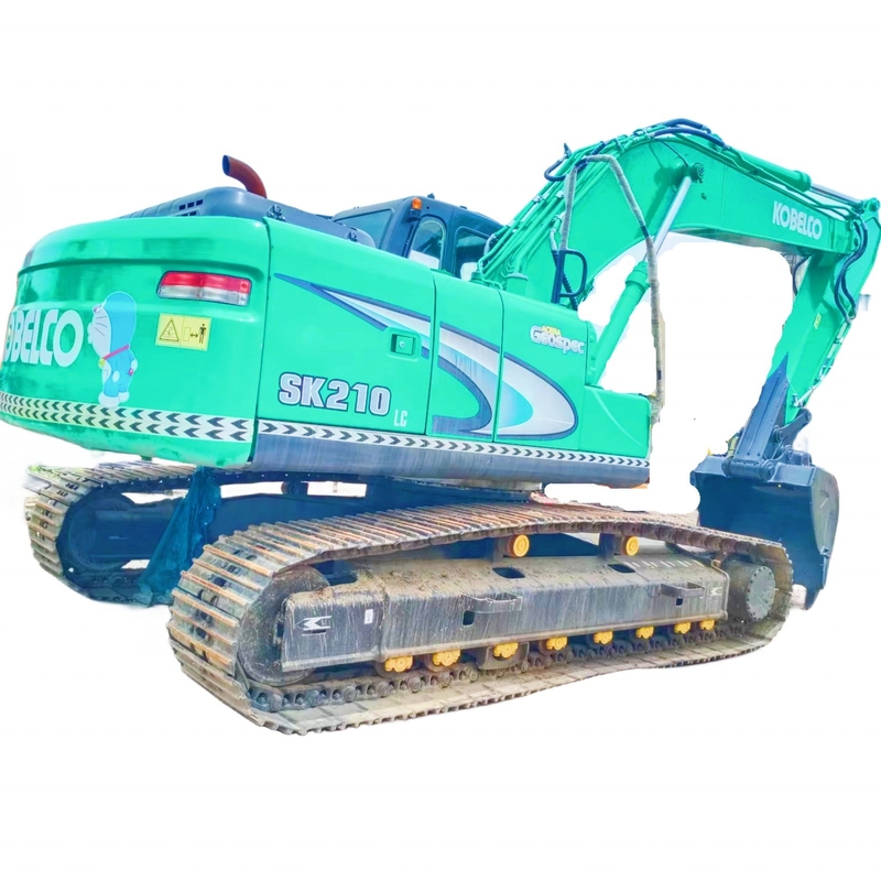 Excavatrice utilisée Kobelco SK210 du Japon Excavatrice hydraulique à rampe Kobelco originale