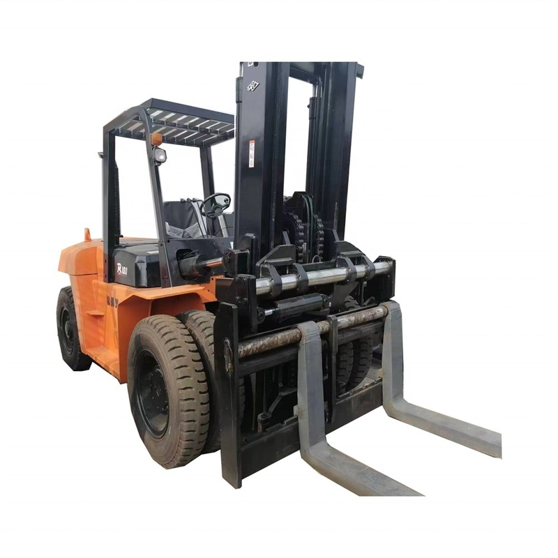 Le chariot élévateur Hangzhou R100 de 10 tonnes utilisé pour un fonctionnement facile sur le marché de Shanghai