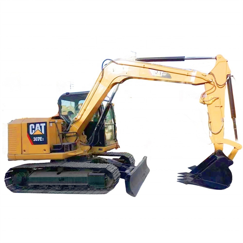Temps de travail réduit Excavatrice de chenille utilisée CAT 307E2 avec soupape hydraulique TOSHIBA