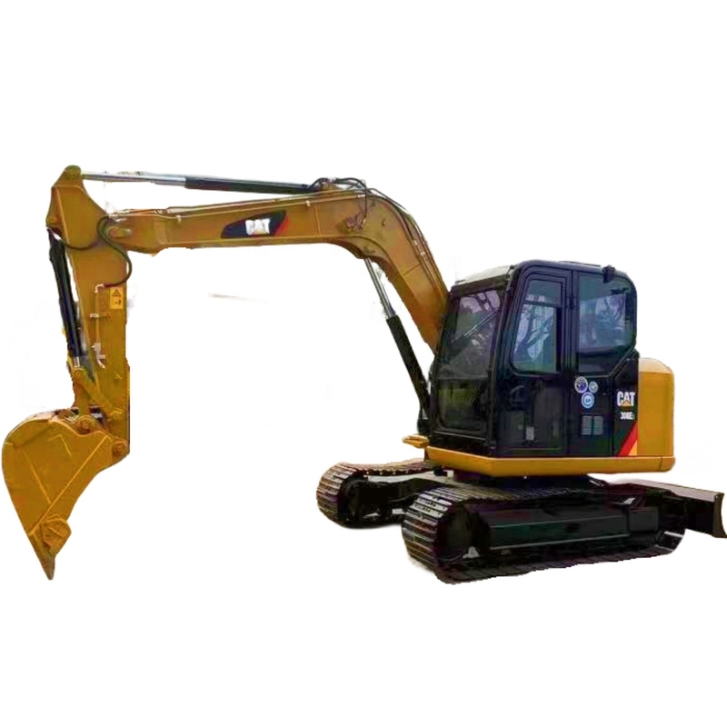 Excavateur à rampe CAT308E2 utilisé 8 tonnes Poids de fonctionnement Parfait pour les chantiers de construction