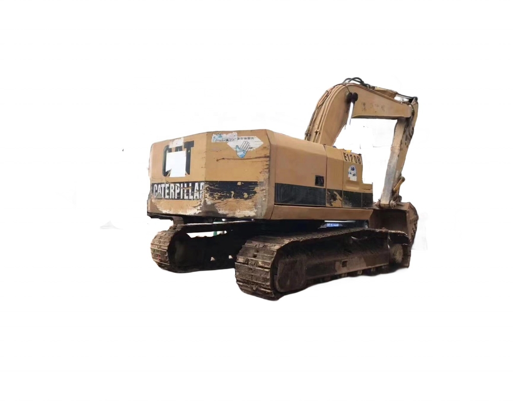CAT E120B Excavateurs d'occasion Creuseuseuse à soupape hydraulique CAT et couleur jaune noir