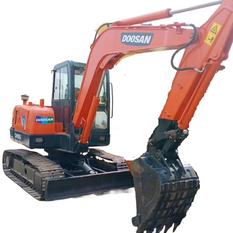 5Excavateur à rampe Doosan DH55 de 5 tonnes avec moteur original coréen et 0 à 2000 heures de travail