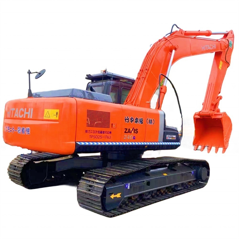 Une excavatrice Hitachi ZX240-3 de 24 tonnes bien entretenue, une machine à ramper d'occasion au Japon