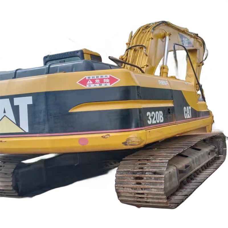 Excavatrice CAT 320B d'occasion à prix abordable avec moteur CAT d'origine et peu de temps de travail