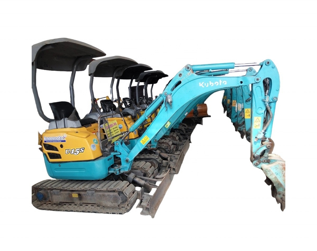 Bonne performance Mini-excavateur KUBOTA U15S 1,5 tonne Excavator 6 tonnes Original Japonais Crawler