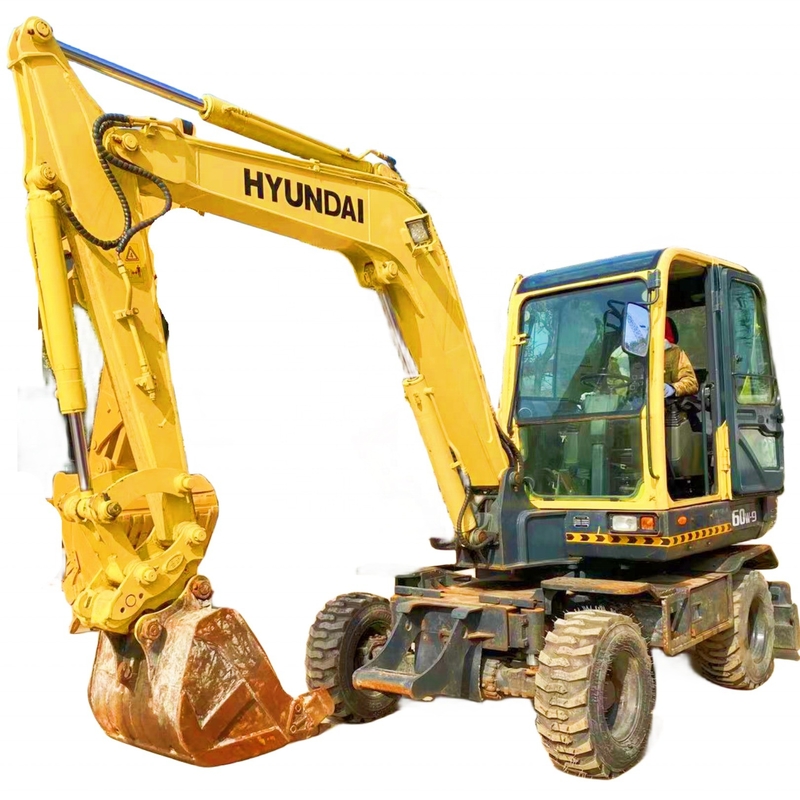 Excavateur à roues de 6 tonnes pour projets de construction