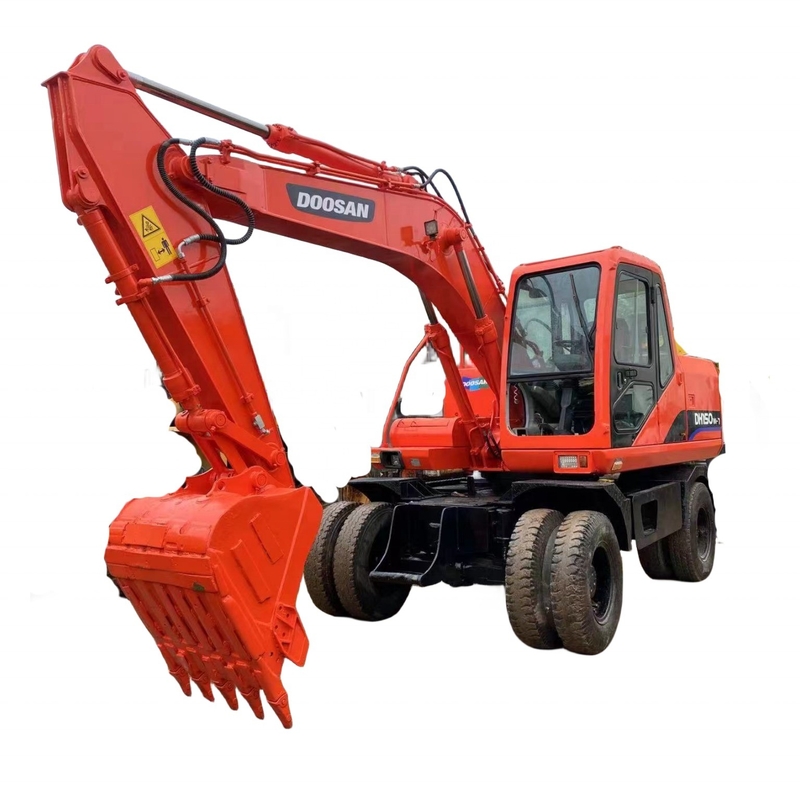 Excavateur à roues DOOSAN DH150-7 de 2022 avec un temps de travail réduit et de bonnes performances