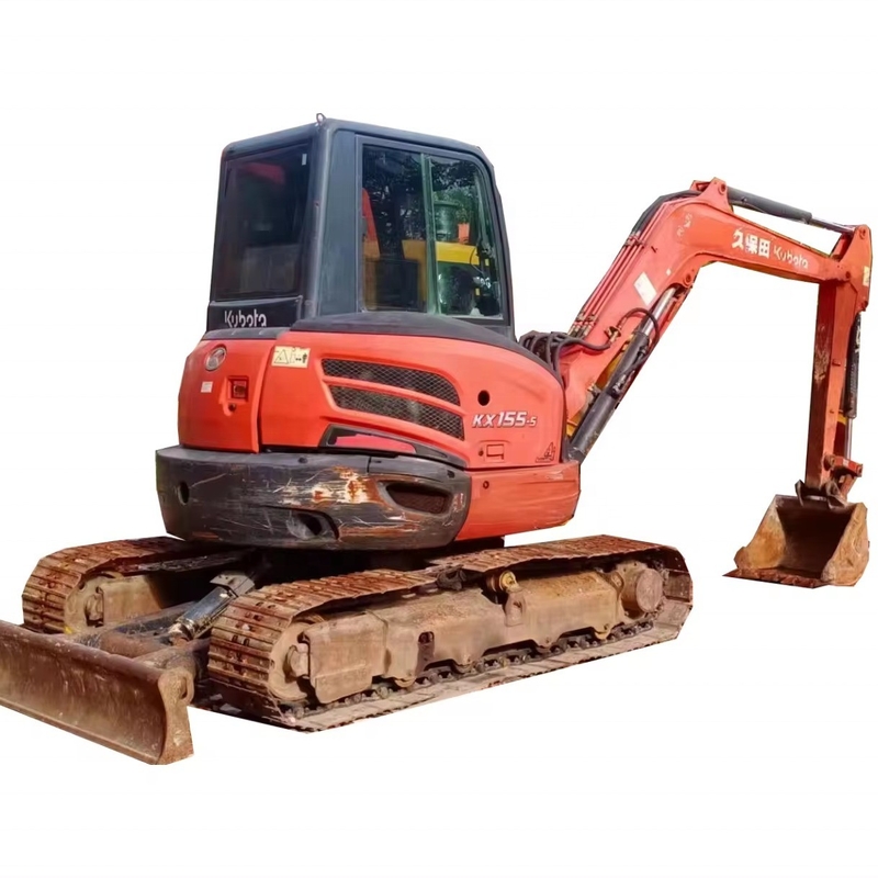 Excavateur à rouleaux de 5 tonnes Japon Kubota KX155-5 Excavateurs usagés pour vos besoins commerciaux