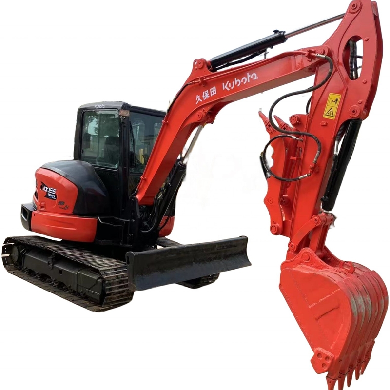 Excavateur Kubota KX165-5 en bon état, original japonais, poids opérationnel de 6 tonnes.