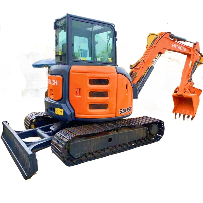 Excavatrice miniature HITACHI ZX55USR à haut rendement de 5,5 tonnes Poids de fonctionnement utilisé