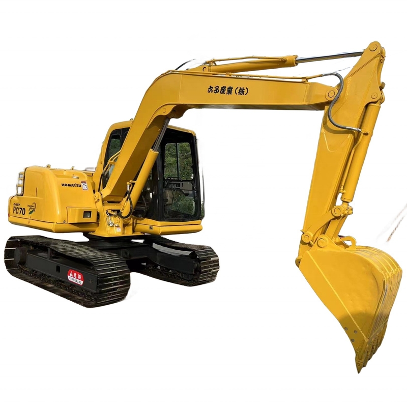 Crawler utilisé Komatsu PC70 Excavator 7TON avec peinture originale et autre vanne hydraulique