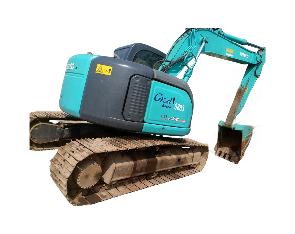 KOBELCO Excavateur à chenilles usagé SK135S en bon état Peinture originale Excavateur hydraulique
