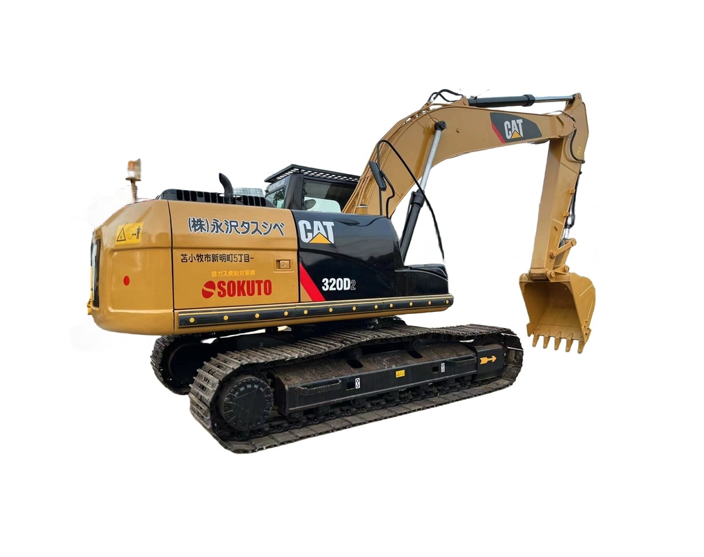 57kW Utilisé Japon CAT MINI Excavateur à rampe 320D2 20 tonnes Excavateur Caterpillar 320D2 Excavator