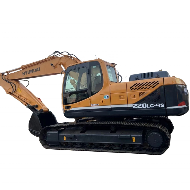 Travaux de construction utilisés Hyundai 220LC-9S Excavator avec moteur original de la Corée