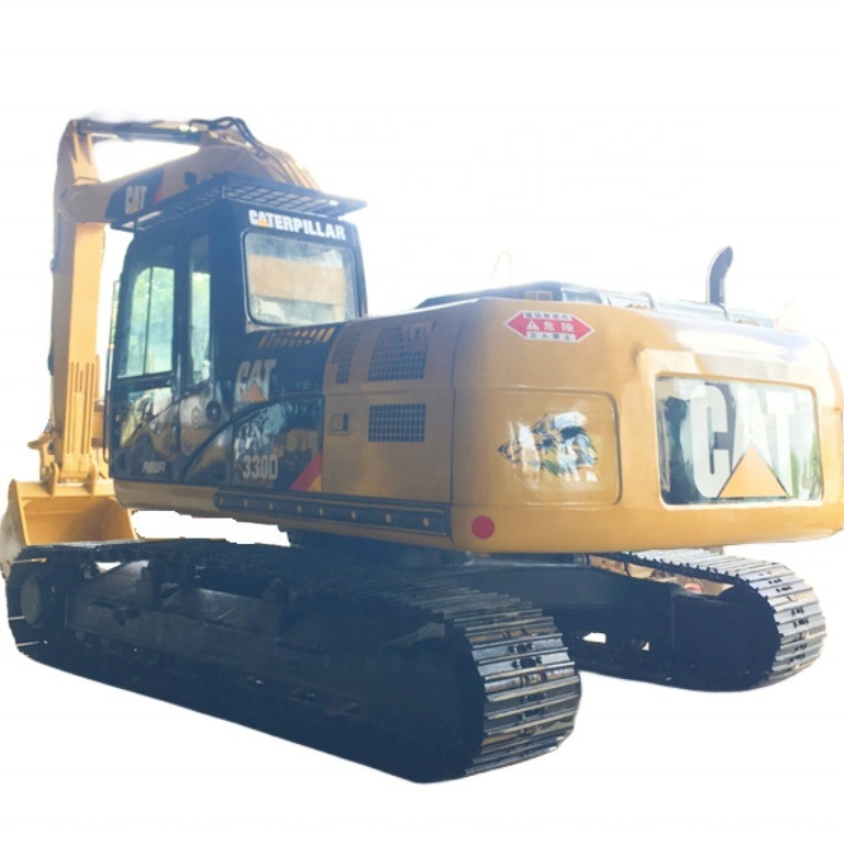 Excavateur à chenilles jaune d'occasion de 20 tonnes en bon état Excavateur CAT 330D d'occasion