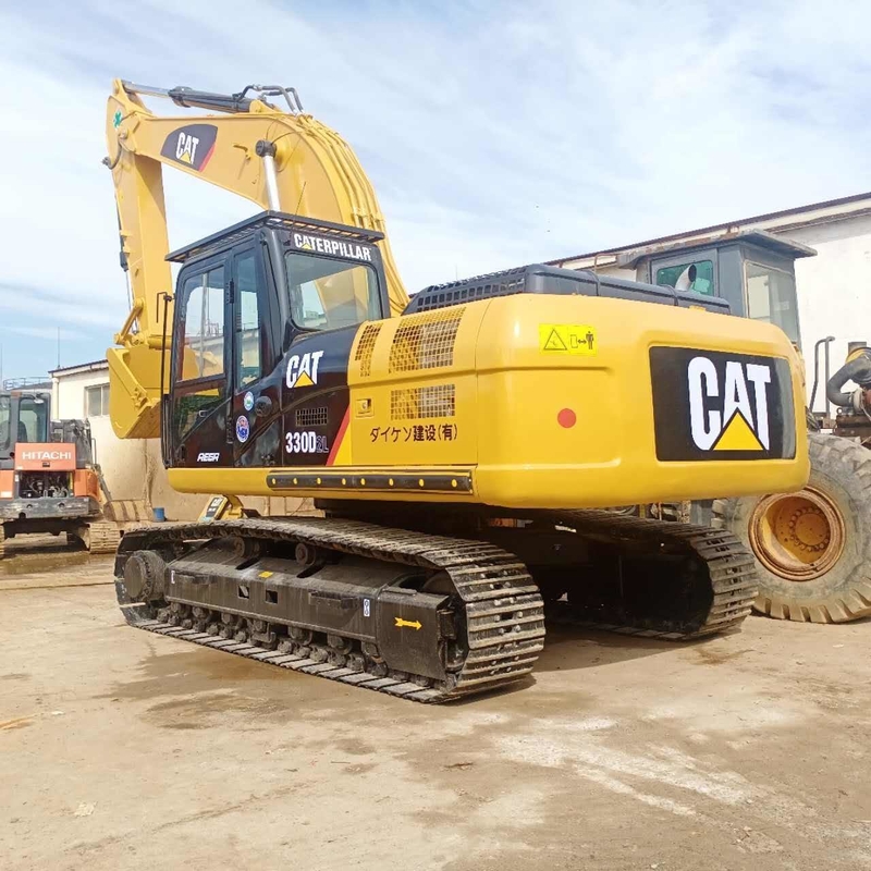 Excavateur CAT 330D2L avec cylindre hydraulique Liyuan et moteur japonais en bon état