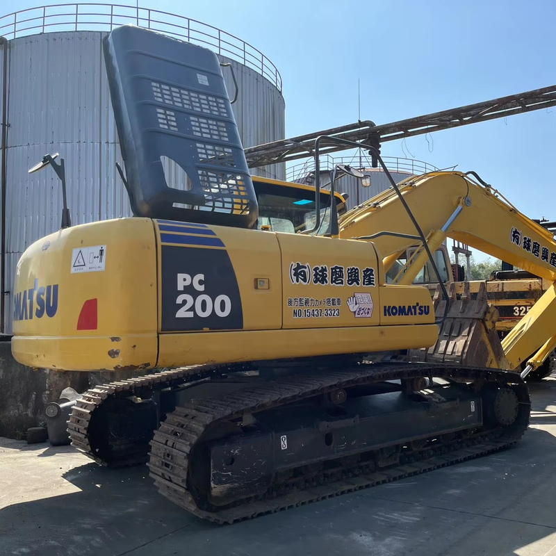 Année 2021 Utilisé Komatsu PC200 Excavator 20TON Excavator à rampe avec peinture originale