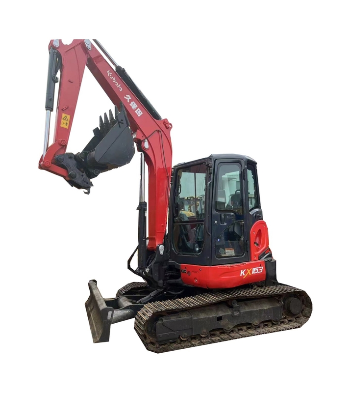 Excavateur d'occasion Kubota KX163-5 avec cylindre hydraulique Liyuan et temps de travail réduit