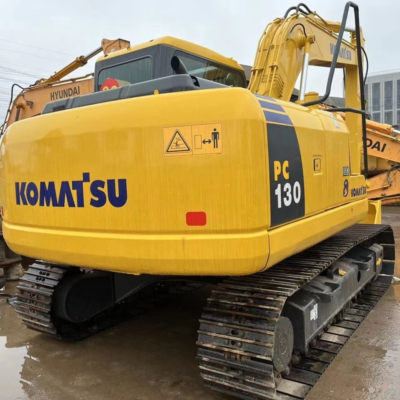 Excavatrice miniature de 13 tonnes de type Komatsu PC130-7 japonaise d'origine utilisée avec 0 à 2000 heures de travail
